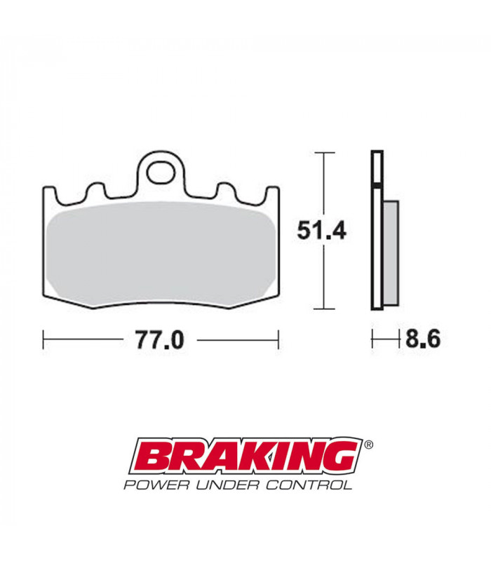 PASTILLAS FRENO SINTERIZADAS BRAKING 892CM55