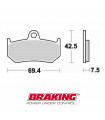 PASTILLAS FRENO SEMI METÁLICAS BRAKING 907SM1