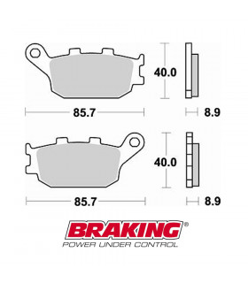 BRAKING 742CM56 ON ROAD SINTERED BRAKE PADS | TopFun.com
