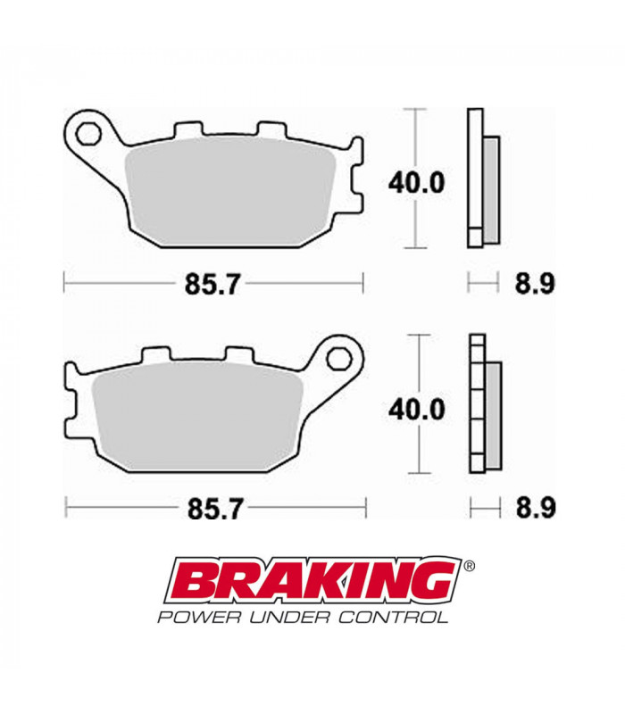 BRAKING 742CM56 ON ROAD SINTERED BRAKE PADS | TopFun.com
