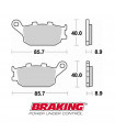BRAKING 742CM56 ON ROAD SINTERED BRAKE PADS
