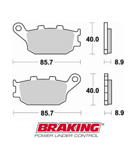 BRAKING 742SM1 SEMI METALLIC BRAKE PADS | TopFun.com
