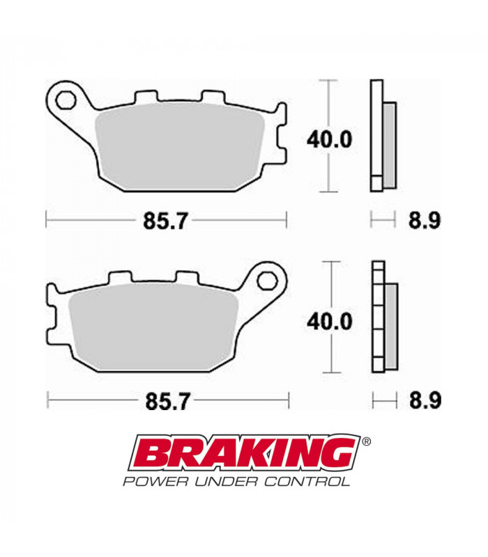 PASTILLAS FRENO SEMI METÁLICAS BRAKING 742SM1 | TopFun.com