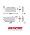 BRAKING 748SM1 SEMI METALLIC BRAKE PADS