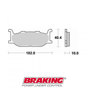 PASTILLAS FRENO SINTERIZADAS BRAKING 750CM33 | TopFun.com