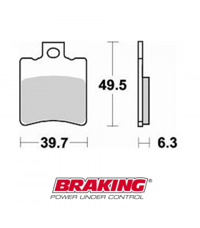 BRAKING 761CM33 SINTERED BRAKE PADS | TopFun.com