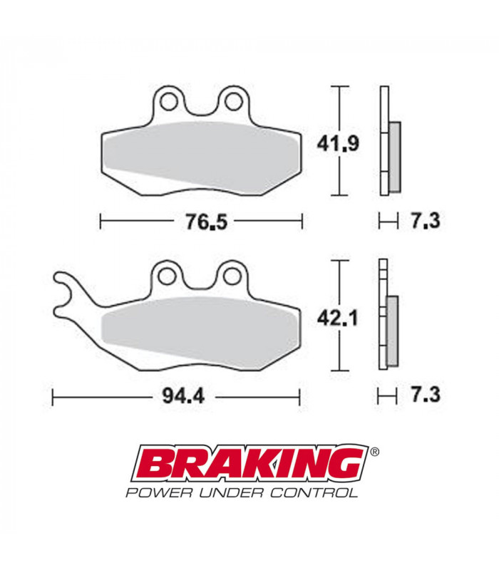 BRAKING 770CM33 SINTERED BRAKE PADS | TopFun.com