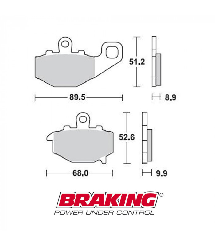 PASTILLAS FRENO SEMI METÁLICAS BRAKING 775SM1| TopFun.com