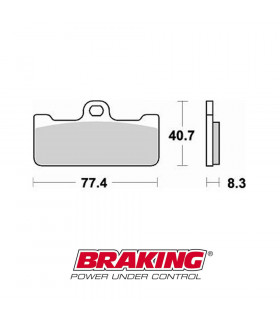 BRAKING 776CM66 RACING SINTERED BRAKE PADS | TopFun.com