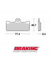 BRAKING 776CM66 RACING SINTERED BRAKE PADS APRILIA, DUCATI (1994-2006)