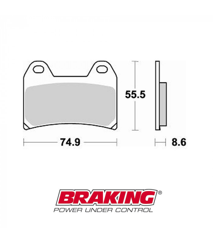 PASTILLAS FRENO RACING SINTERIZADAS BRAKING 784CM66 CARRETERA