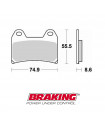 PASTILLAS FRENO RACING SINTERIZADAS BRAKING 784CM66 CARRETERA