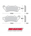 BRAKING 813SM1 SEMI METALLIC BRAKE PADS