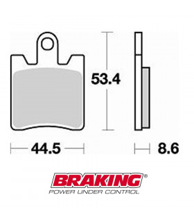 BRAKING 830SM1 SEMI METALLIC BRAKE PADS | TopFun.com