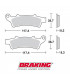BRAKING 853CM33 SINTERED BRAKE PADS