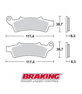 BRAKING 853CM33 SINTERED BRAKE PADS