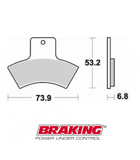BRAKING 860CM44 OFF ROAD SINTERED BRAKE PADS