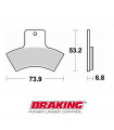 BRAKING 860CM44 OFF ROAD SINTERED BRAKE PADS