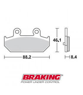 BRAKING 896CM33 SINTERED BRAKE PADS
