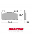 PASTILLAS FRENO ON ROAD SINTERIZADAS BRAKING 899CM55 HONDA (2004-2014)