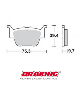 BRAKING 911CM44 OFF ROAD SINTERED BRAKE PADS | TopFun.com