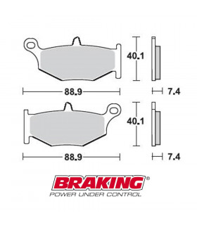 PASTILLAS FRENO ON ROAD SINTERIZADAS BRAKING 924CM56 SUZUKI (2006-2012)
