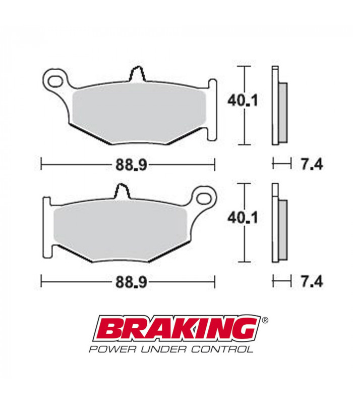 BRAKING 924CM56 ON ROAD SINTERED BRAKE PADS SUZUKI (2006-2012)