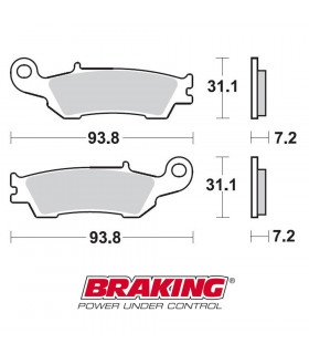 BRAKING 929CM44 OFF ROAD SINTERED BRAKE PADS
