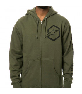 SUDADERA ALPINESTARS AJAX (VERDE MILITAR)
