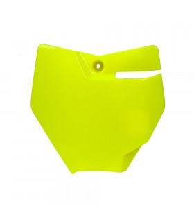 PLACA FRONTAL PORTANUMEROS AMARILLO NEON  KTM SX 85 2018-19