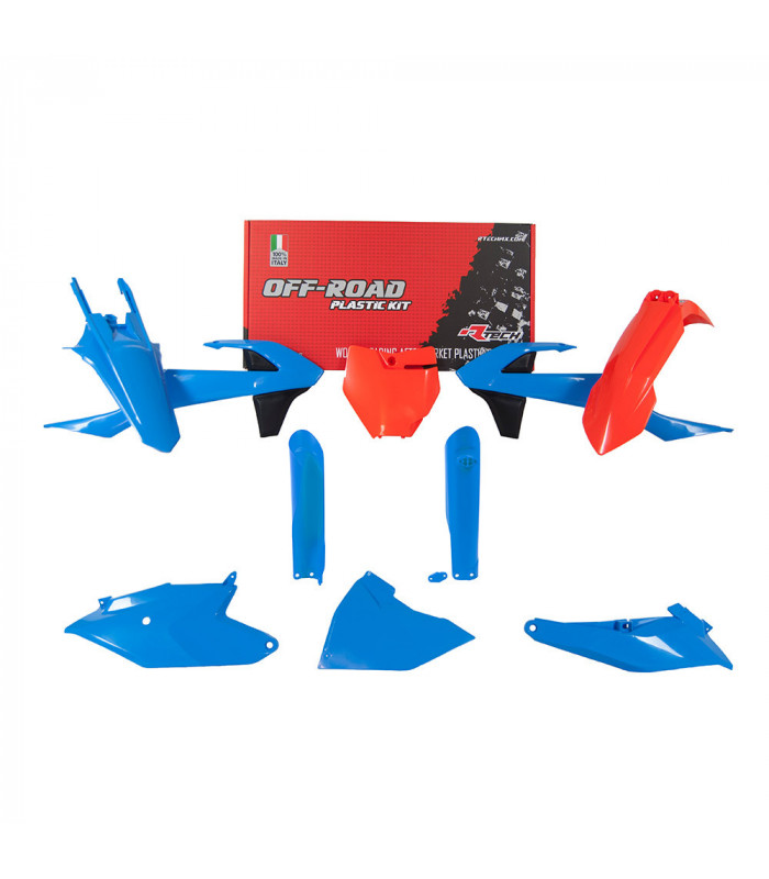 KIT PLASTICOS NARANJA/AZUL VINTAGE (6 PZS)  KTM SX 85 2018-19