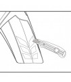 R-TECH VENTED FRONT FENDER SUPERMOTO (UNIVERSAL)