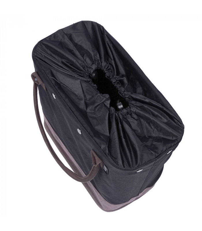 CANASTILLA CON BOLSA HOOKII BLACK/KHAKI