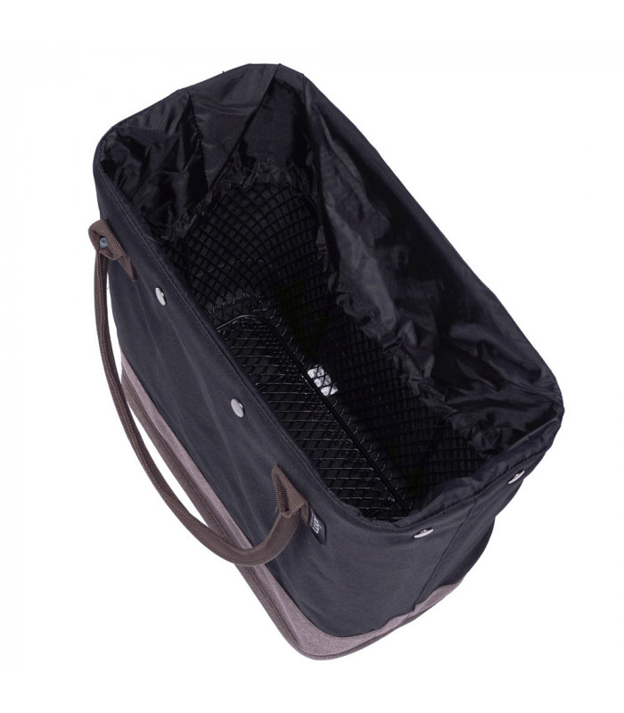 CANASTILLA CON BOLSA HOOKII BLACK/KHAKI