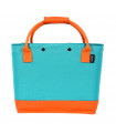 CANASTILLA CON BOLSA HOOKII BLUE/ORANGE