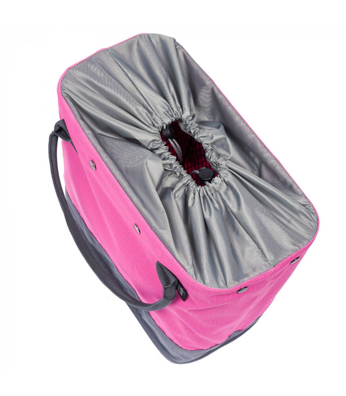 CANASTILLA CON BOLSA HOOKII PINK/GREY