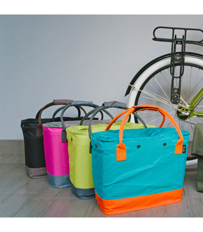 CANASTILLA CON BOLSA HOOKII GREEN/GREY