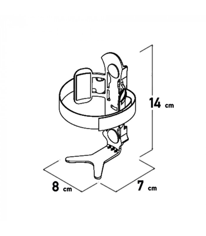 SOPORTE BOTELLA AGUA MONKII CAGE V BLACK