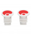 TAPONES PUÑOS ERGON GA2, GA2 FAT, GA3 (ROJO)