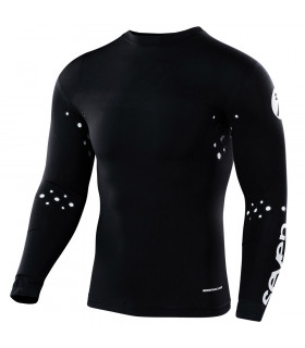 CAMISETA COMPRESSION ZERO STAPLE LASER CUT BLACK.