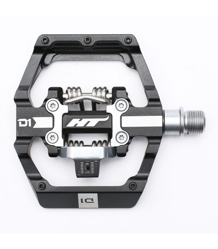 PEDALES PLATAFORMA HT D1 NEGROS