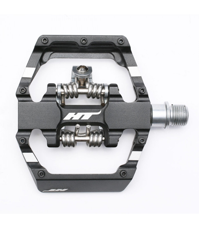 PEDALES PLATAFORMA HT D1 NEGROS