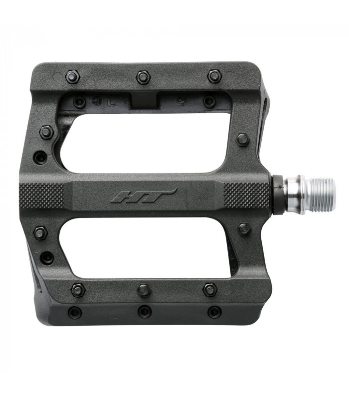 HT PA01 MTB PEDALS WITH METAL PINS (BLACK)