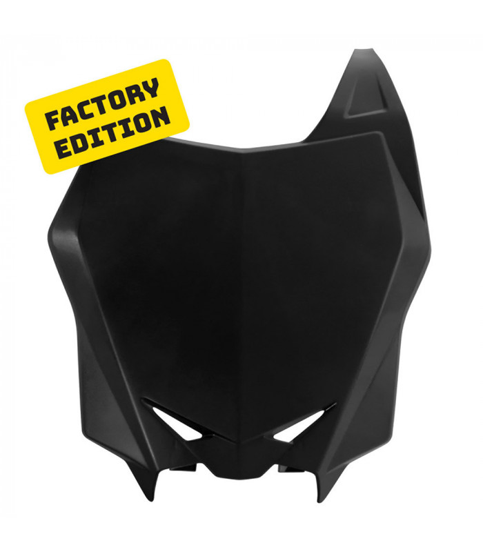 PLACA FRONTAL PORTAN. NEGRA FACTORY EDITION  SUZUKI RMZ 250 2010-17 / 450 2008-17