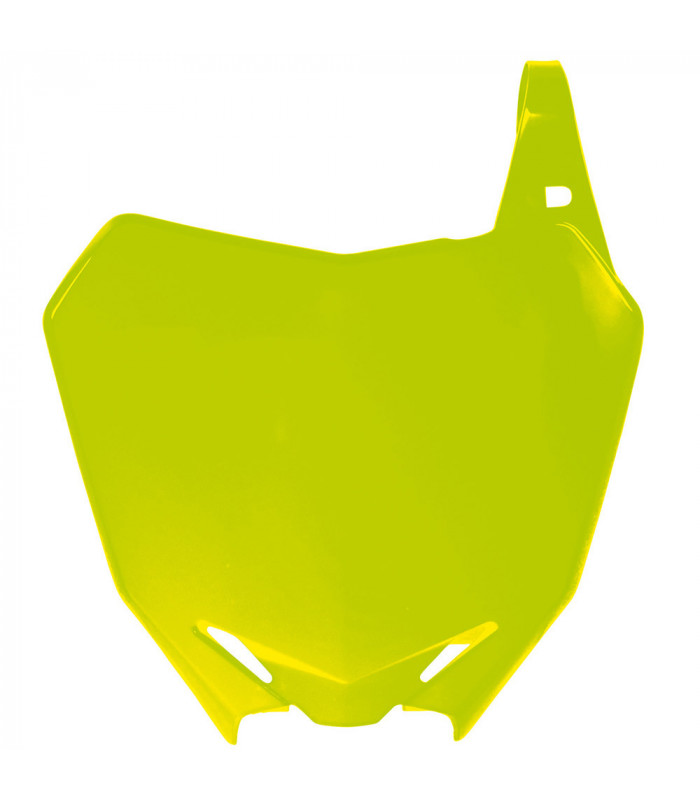 PLACA FRONTAL PORTAN. AMARILLA NEON  RMZ 250 2010-16/450 2008-16