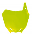 PLACA FRONTAL PORTAN. AMARILLA NEON  RMZ 250 2010-16/450 2008-16