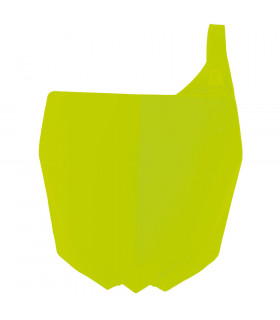 PLACA FRONTAL PORTANUMEROS AMARILLO NEON  YZ 2015-16 / YZF 2010-16
