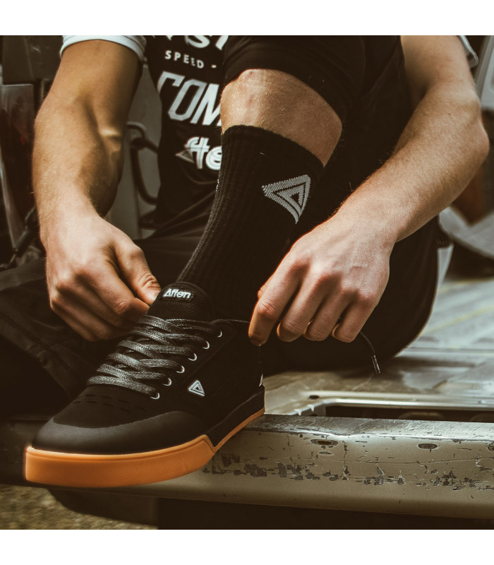 ZAPATILLA FLAT AFTON KEEGAN BLACK/HEATHERED
