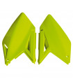 TAPAS LATERALES AMARILLAS NEON  SUZUKI RMZ 450 ' 2008-16