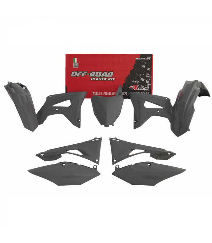 KIT PLASTICOS QUANTUM GREY (6 PZS).  HONDA CRF 250-450 ' 2019